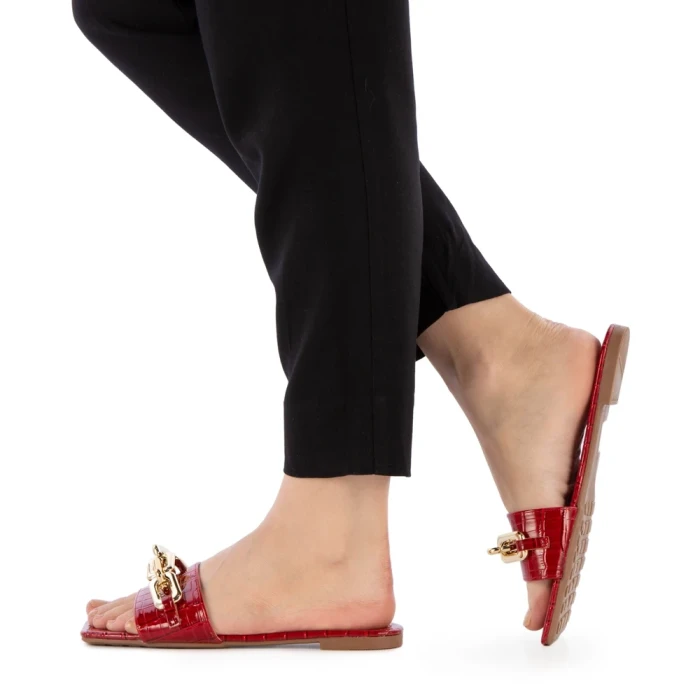 Papuci dama Samyna rosii