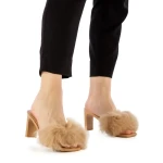 Papuci dama Maxia camel