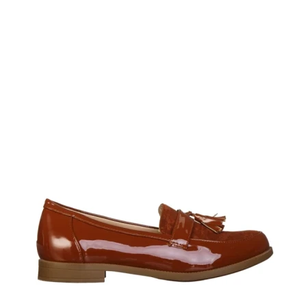 Mocasini dama camel din piele ecologica Simy