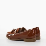 Mocasini dama camel din piele ecologica Simy