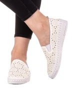 Espadrile dama Keona albe