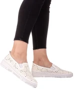 Espadrile dama Keona albe