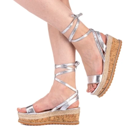 Sandale dama Sedia argintii