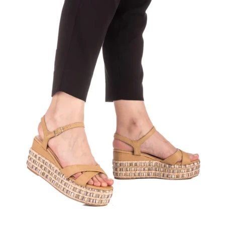 Sandale dama Amija bej