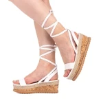 Sandale dama Sedia albe