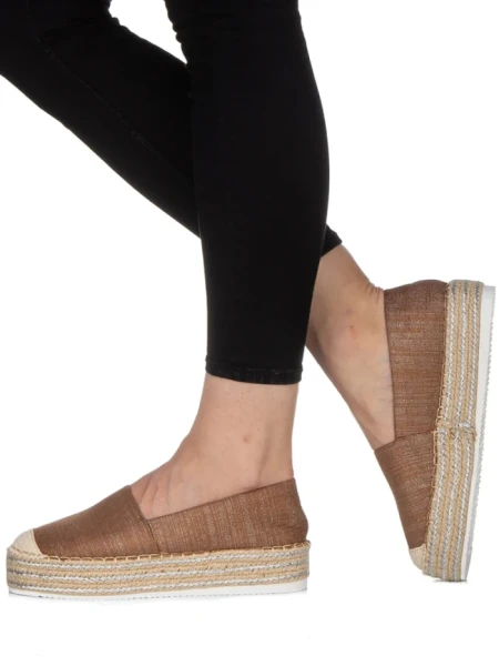 Espadrile dama Drina camel
