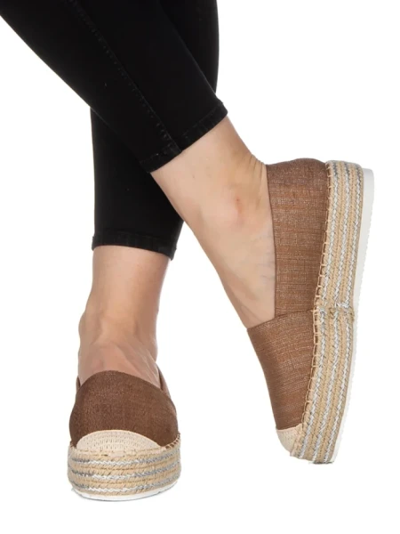 Espadrile dama Drina camel