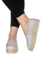 Espadrile dama Drina argintii