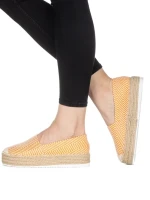 Espadrile dama Mivali portocalii