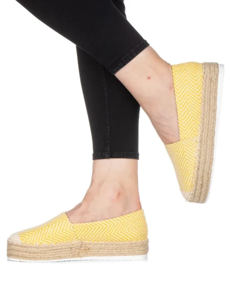 Espadrile dama Mivali galbene