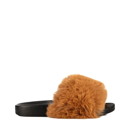 Papuci dama Connie camel