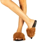 Papuci dama Connie camel