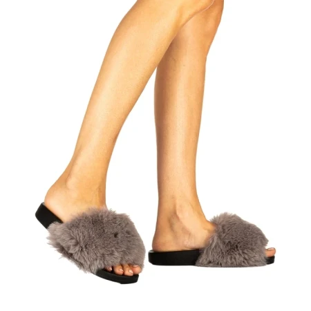 Papuci dama Connie gri