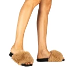 Papuci dama Connie bej