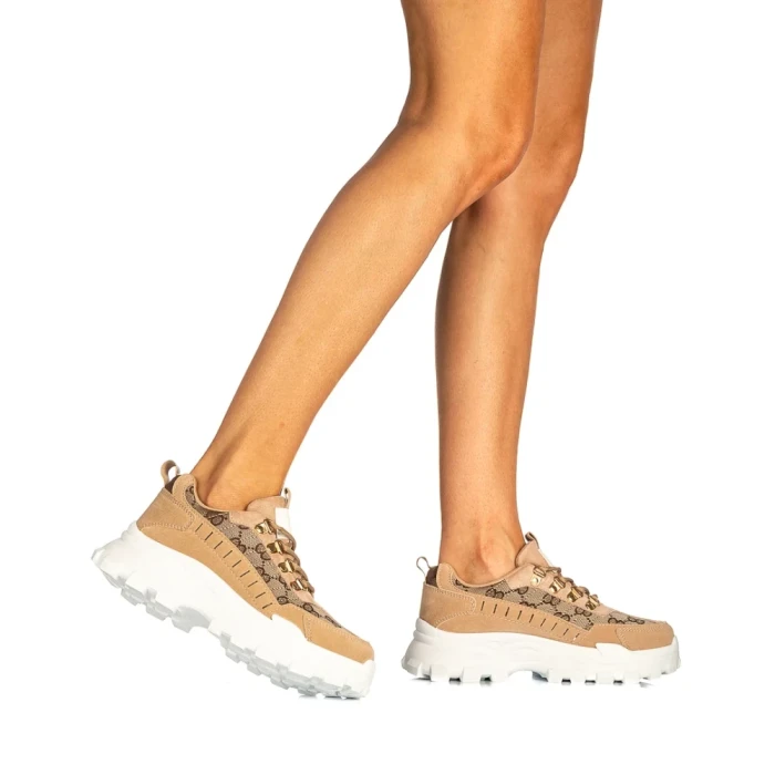 Pantofi sport dama Roveda bej inchis