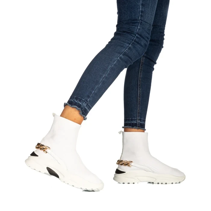 Pantofi sport dama Sedusa albi