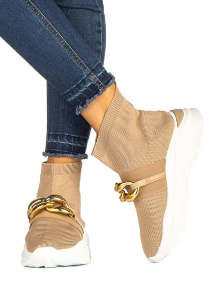 Pantofi sport dama Amalida bej