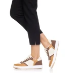 Pantofi sport dama Aimee camel si maro