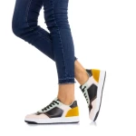 Pantofi sport dama Aimee negri cu camel