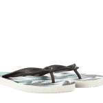 Papuci barbati Umin albi cu negru