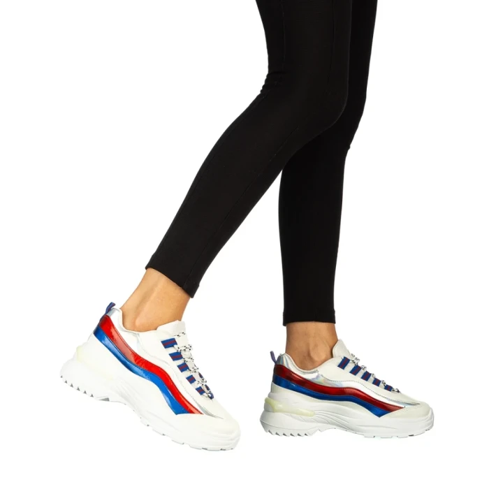 Pantofi sport dama Tomia albi