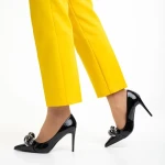 Pantofi dama cu toc Semina negri