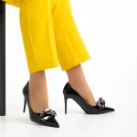 Pantofi dama cu toc Semina negri