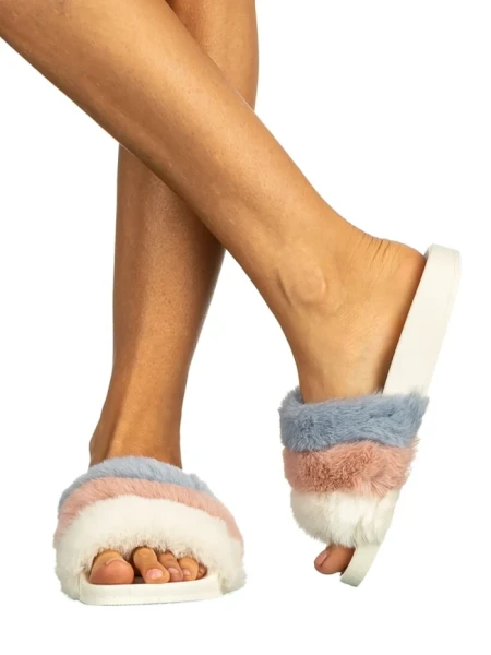 Papuci dama Drima albi