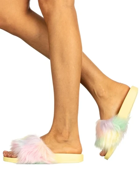 Papuci dama Clorys galbeni