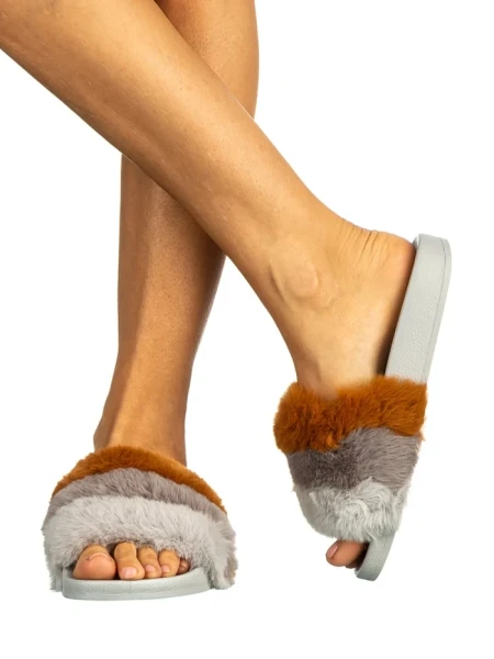 Papuci dama Drima gri