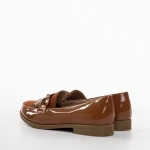 Mocasini dama camel din piele ecologica Jevi
