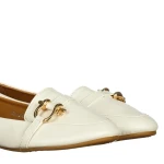 Mocasini dama Relina albi