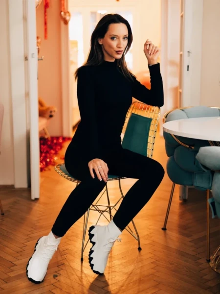 Pantofi sport dama Sorra albi