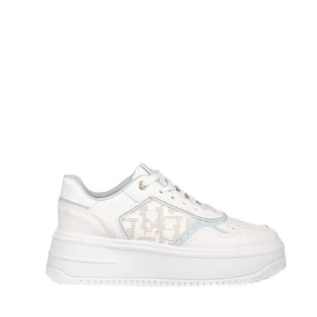 Pantofi sport dama Asiona albi cu albastru