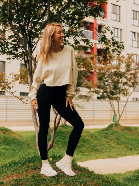 Pantofi sport dama Sunya bej