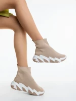 Pantofi sport dama Sunya bej inchis