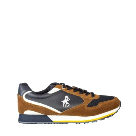 Pantofi sport barbati Gionopol albastri cu camel