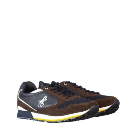 Pantofi sport barbati Gionopol albastri cu maro