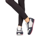 Pantofi sport dama Corny albi cu albastru