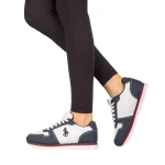 Pantofi sport dama Corny albi cu albastru