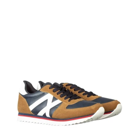 Pantofi sport barbati Kelim albastri cu camel