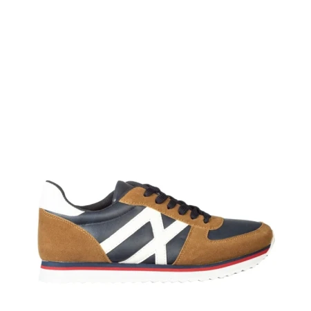 Pantofi sport barbati Kelim albastri cu camel