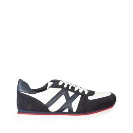 Pantofi sport barbati Kelim albi cu albastru