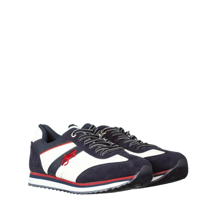 Pantofi sport barbati Asitt albi cu albastru