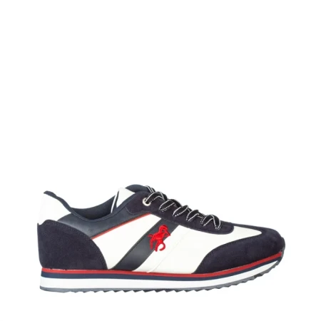 Pantofi sport barbati Asitt albi cu albastru