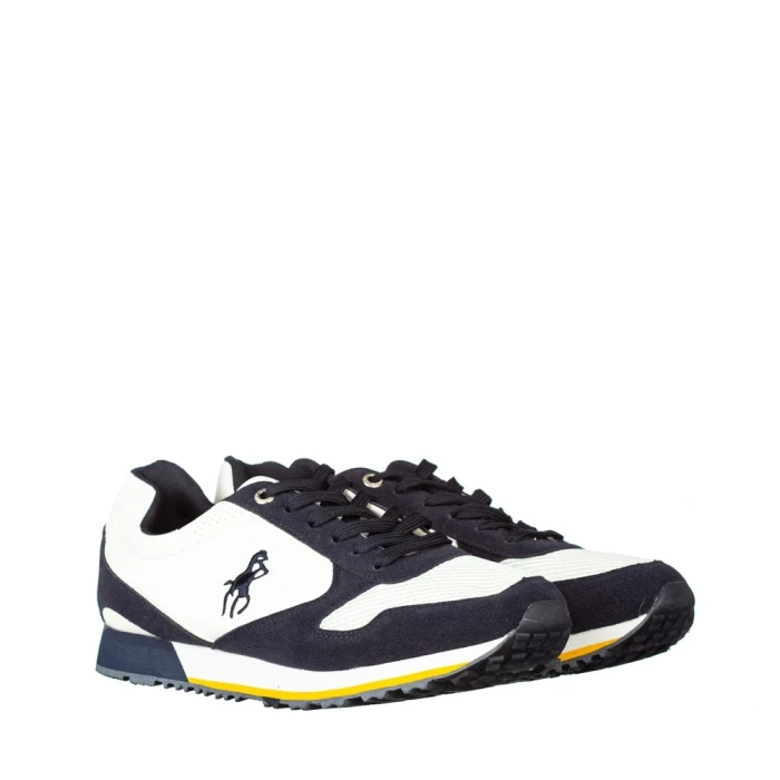 Pantofi sport barbati Gionopol albi cu albastru