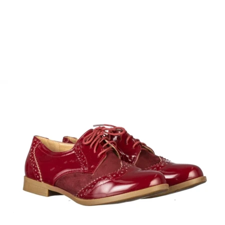 Pantofi casual dama Claire grena