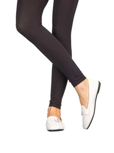 Mocasini dama Komi albi