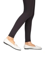 Mocasini dama Komi albi