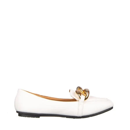 Mocasini dama Corilla albi